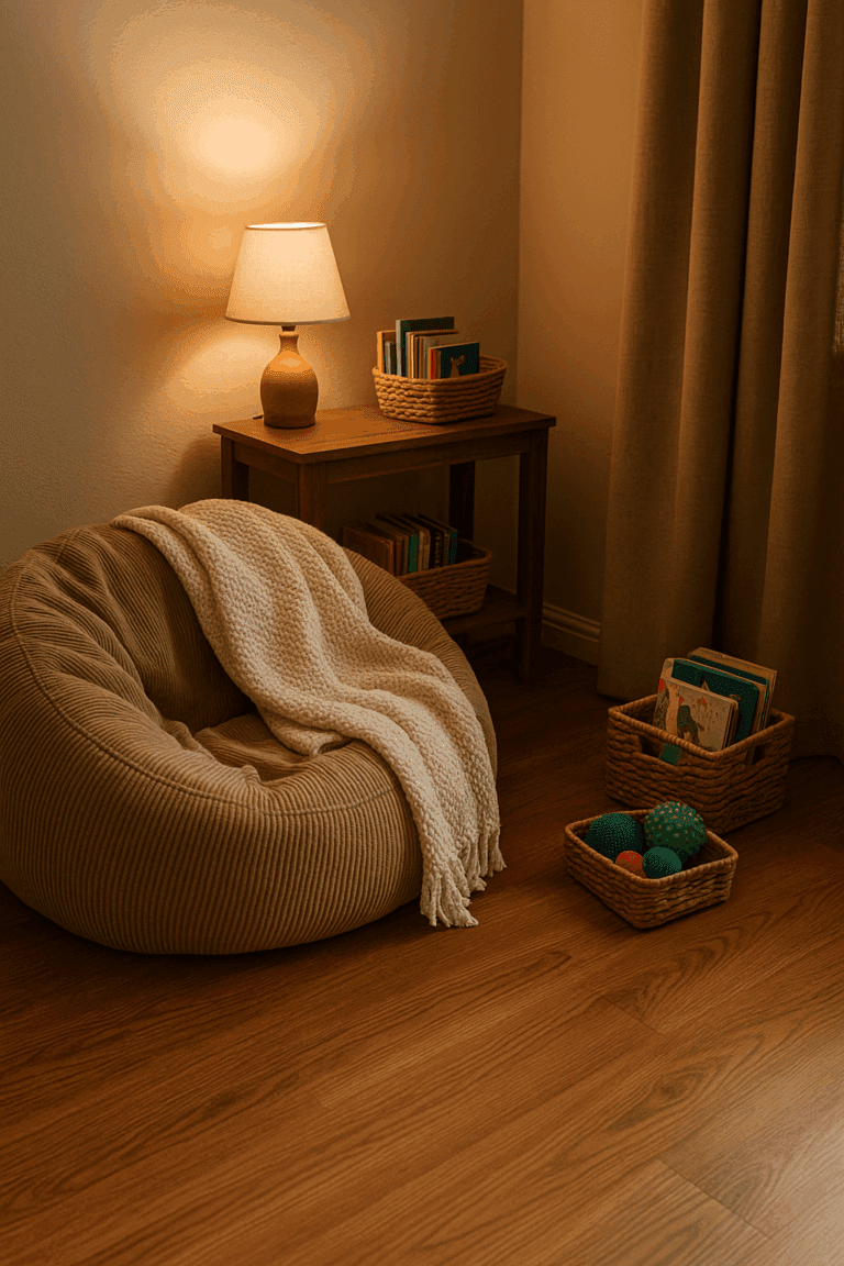 How to Create a Cozy After-School Calm Corner